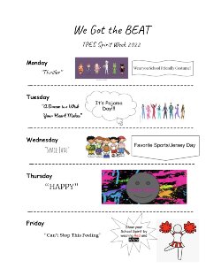 TPES Spirit Week Graphic